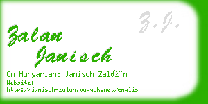 zalan janisch business card